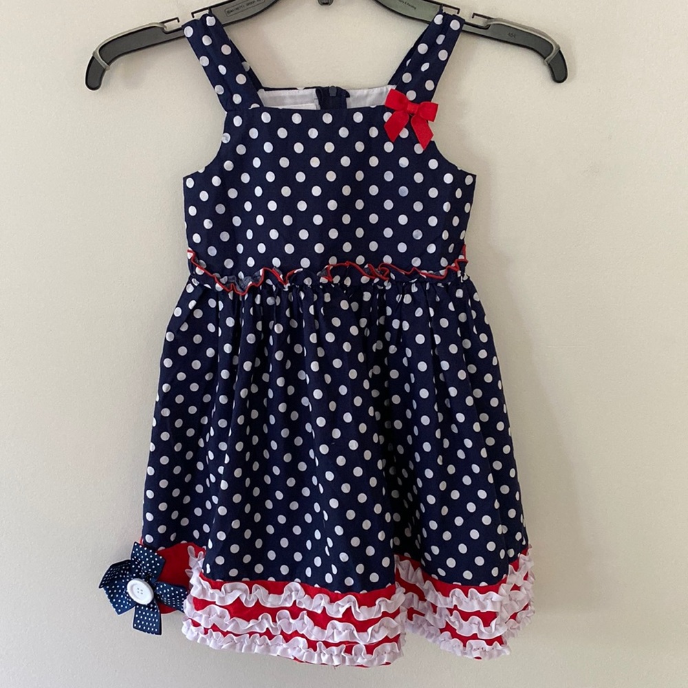 Red, White & Blue Dress by Bonnie Jean Sz 5
